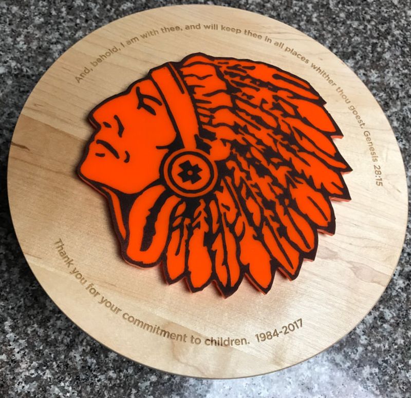 Maple/Acrylic Retirment Plaque