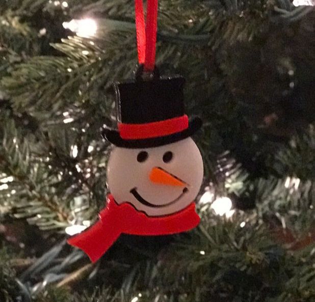 Snowman Acrylic Ornament