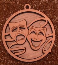 2 Layer Theatre Mask Ornament