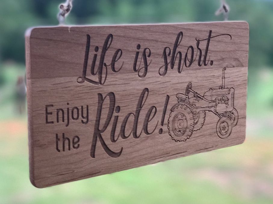 Enjoy the Ride decorative sign