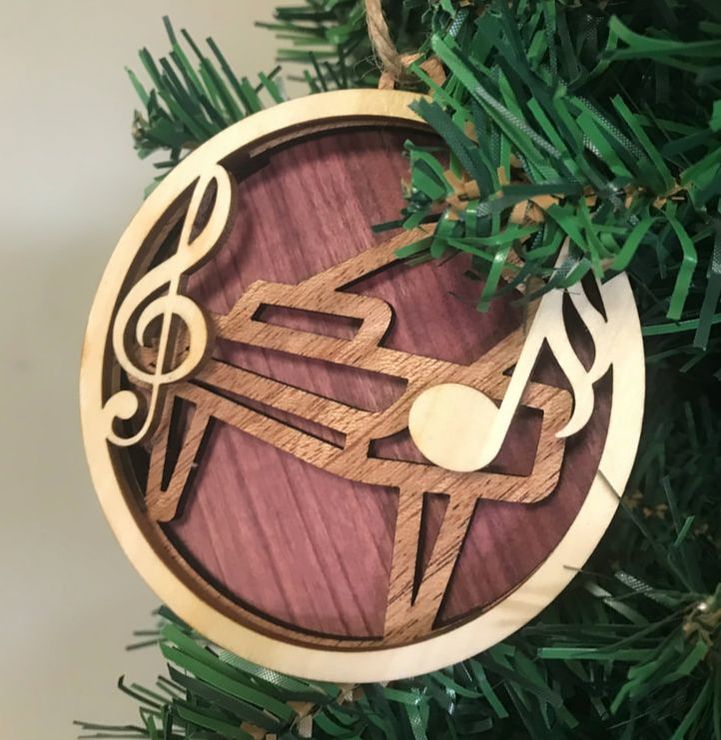 3 Layer Grand Piano Ornament