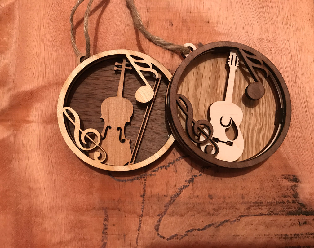 3 Layer Musical Instrument Ornaments